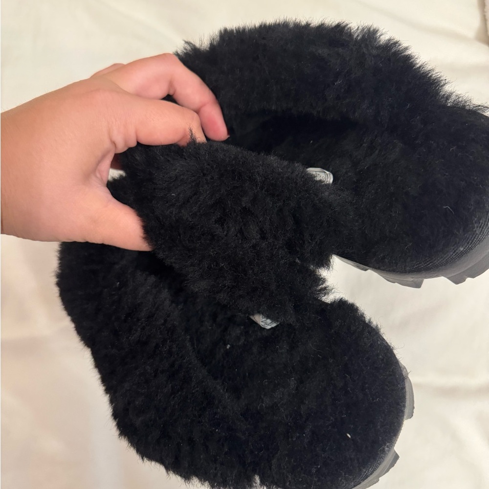 UGG Black Coquette Clog Slippers 10 - Picture 4 of 4